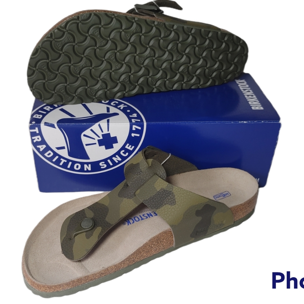 Birkenstock Medina Desert Soil Soft Footbed Camo Birko Thong Sandals 44 11